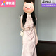 曦牧遙新中式國風(fēng)粉色旗袍連衣裙子女裝夏季2025新款別絕美好看長裙 有袖今年流行漂亮茶歇法式氣質(zhì)海 M 45/55kg