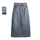 絲柏舍高腰半身裙2026春夏新款女裝時(shí)尚簡(jiǎn)約開(kāi)叉中長(cháng)款牛仔裙
