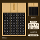 a4黑色方格硬筆書法作品紙古詩書法紙小學(xué)生成人比賽專用紙鋼筆 156格方格[20張]