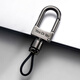 酷斯特（KUST）汽車(chē)鑰匙扣男士生簡(jiǎn)約創(chuàng  )意商務(wù)腰掛遙控器鎖匙褲頭掛扣金屬環(huán)圈鏈 槍黑一個(gè)【鑰匙扣N形款】
