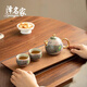 澤名家琺瑯彩國(guó)潮孔雀功夫茶具一壺兩杯家用泡茶壺陶瓷小套裝泡茶器喝茶 國(guó)潮孔雀韻龍旦壺