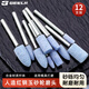 捷立（GeeLii）砂輪打磨頭 金屬玉石拋光工具電磨頭雕刻棕剛玉6mm混裝12支 55407