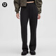 lululemon丨Loungeful 女士休閑直筒長褲 黑色(LW5HGTA) S