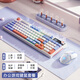 惠普（HP）K500F機械手感鍵盤(pán) 98配列多功能旋鈕辦公游戲臺式電腦筆記本有線(xiàn) 鍵鼠套餐藍色