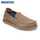 BIRKENSTOCK德國(guó)進(jìn)口女款牛皮絨面革軟木Utti一腳蹬休閑鞋 沙色窄版1027517 37