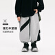 派町PAIDING童裝男童褲子2025新款春季兒童個(gè)性拼接衛褲長(cháng)褲潮 麻灰色 130 cm
