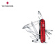 維氏（VICTORINOX）【微瑕慎拍】瑞士軍刀都市獵人15項功能水果刀戶(hù)外多功能可折疊刀 15項功能-透明紅1.3713.T