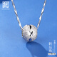 老銀匠s925銀轉(zhuǎn)運珠銀項鏈女士中國風銀吊墜送女朋友情人節(jié)禮物銀鎖骨鏈 A款 鏈長約39+5.5cm/含證書