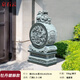 京石云石雕門(mén)墩抱鼓石一對花崗巖庭院擺件門(mén)神小象石墩大門(mén)口守門(mén)石石鼓 牡丹貔貅/萬(wàn)年青高 60cm對 /特厚