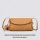 ANYSMIC國際一線(xiàn)品牌新款頭層牛皮小挎包斜挎包女真皮單肩斜挎包小眾包包 焦糖棕-餅干色