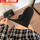 JIOESCLolita秋冬白絲假大腿襪高筒襪拼接過膝襪打底襪日系JK白色連褲襪 上膚下黑 1條 均碼 （身高155-175）5D