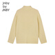 jnby by JNBY江南布衣童裝冬套頭毛衣高領(lǐng)綿羊毛保暖年服女童兒童1N0312890 748淺豆黃 130 cm