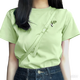 回力墨綠色短袖t恤女2025新款夏季大碼女裝胖mm上衣純棉新中式體恤衫
