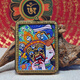 青藏源西藏純手繪扎基拉姆黃黑財(cái)神大黑天文殊菩薩藥師佛小唐卡佛牌吊墜 扎基拉姆前世今生4*5cm
