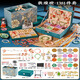 柏德士兒童玩具手鏈串珠手工diy女孩玩具3-6-10歲古風(fēng)琉璃禮盒國風(fēng)禮物 敦煌橙【旗艦版】 【雙層古風(fēng)鹿絨首飾盒】送禮袋