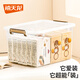 禧天龍（Citylong）加厚特大號收納箱家用塑料收納盒子宿舍衣服儲物盒玩具整理箱子 【42升1只】 52.4*38.4*29.8cm