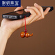 默研（MOYAN）小葫蘆桃木掛件福祿手機鏈吊墜包飾品u盤(pán)掛墜道系男女情侶款 桃木掛件-葫蘆手機鏈【大紅繩】B08-203
