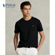 Polo Ralph Lauren 拉夫勞倫男裝 經(jīng)典款修身棉質(zhì)短袖T恤RL12051 001-黑色 S
