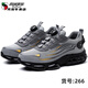 西域駱駝（VANCAMEL）免系帶德國四季勞保鞋旋轉(zhuǎn)旋鈕防砸防刺穿鋼頭透氣帶鋼板男款工作 灰色四季款免系帶jz 36