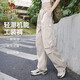 駱駝（CAMEL）機(jī)能工裝降落傘褲中性抽繩束腳闊腿褲 733CAYL6016A 橡木灰 S