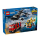 樂高（LEGO)積木城市系列60462直升機消防車與潛艇組合套裝兒童玩具