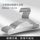 京迭不銹鋼實(shí)心衣架干濕兩用衣?lián)渭哟至酪录艹扇艘录軣o(wú)痕防滑掛衣架 45cm成人加長(cháng)款 10支