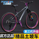 永久土坡車(chē)炸街山地自行車(chē)成年人藍圖變速賽車(chē)越野減震單車(chē)青少年男女 神秘灰/培林花鼓/藍圖變速 26英寸【推薦150-185cm】 9速【碟剎款】