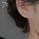 七度（SEVEN DEGREE）999銀耳釘女養(yǎng)耳洞耳飾如意結(jié)氣質(zhì)耳釘螺絲擰扣防丟防掉落耳骨釘
