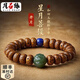 月石緣星月菩提手串男盤(pán)玩佛珠開(kāi)片正月算盤(pán)珠和田玉貔貅送父親爸爸禮物 和田玉貔貅菩提手串【女款】