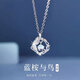 QMXD藍(lán)桉與鳥項(xiàng)鏈女士吊墜鎖骨鏈飾品情人節(jié)七夕生日禮物送女友送媽媽 項(xiàng)鏈【蝴蝶禮盒】