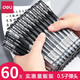 得力（deli）6600es中性筆水筆黑紅藍簽字筆書(shū)寫(xiě)順滑大容量碳素中性筆logo整盒批發(fā) 【批發(fā)劃算】黑色 60支