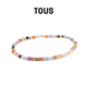 TOUS  桃絲熊可愛(ài)小熊彩石金手鏈手串情侶禮物七夕米色 315381000 
