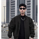 舉風(fēng)GATL三防工裝外套男士春秋季痞帥立領(lǐng)棒球服高級(jí)感美式飛行員夾克 黑色 XL