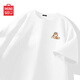 名創(chuàng  )優(yōu)品（MINISO）短袖t恤男國潮高級感寬松休閑青少年夏季純棉圓領(lǐng)上衣 白 XL