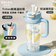 物生物（RELEA）水杯女大容量tritan塑料杯學(xué)生夏吸管杯子冰霸杯水壺茶杯生日禮物