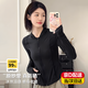 京識防曬衣女修身短款遮陽(yáng)冰絲涼感防曬服緊身瑜伽戶(hù)外運動(dòng)透氣時(shí)尚 【修身款】黑色 L （110-130斤）
