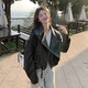 佰藍嬌黑色皮衣外套女春秋2025新款小個子高級感休閑短款機車服夾克上衣 黑色 S （建議105斤內(nèi)）