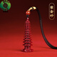 泰聚福真品文昌筆朱砂吊墜女士學(xué)生掛件男士項鏈本命年禮物 紫金砂文昌塔吊墜