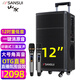 山水（SANSUI）TE12戶(hù)外室外K歌拉桿大功率演出活動(dòng)拓展表演低音炮網(wǎng)紅直播移動(dòng)廣場(chǎng)舞無(wú)線(xiàn)藍牙話(huà)筒便攜式音箱 TE12 12吋重低音+1500W功耗+雙話(huà)筒