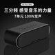 SHUOMENG 三分頻藍(lán)牙音箱高音質(zhì)立體環(huán)繞HiFi發(fā)燒德國柏林之聲音響低音炮便攜式戶外桌面家用 S9ProMax黑-100W三分頻HiFi發(fā)燒