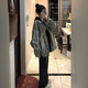 衣然呈品美式復古高街牛仔外套女春秋季2025新款oversize小個(gè)子上衣夾克女 黃色 M 【建議105-120斤】