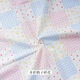 3號館全棉碎花布料春夏季寶寶娃衣裙子衣服手工diy純棉田園風(fēng)棉布面料 多彩格子碎花（半米價(jià)）