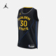 耐克（NIKE）Jordan官方耐克喬丹2024/25賽季金州勇士隊NBA男子速干球衣FQ4719 010黑/斯蒂芬·庫里 XL