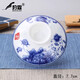 豹霖單蓋子陶瓷蓋碗泡茶杯青瓷花茶具大號德化白瓷三才茶碗零配 單碗蓋-中號-國色天香