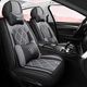 布蘭特 冰絲汽車(chē)座套座墊四季通用汽車(chē)坐墊皮革全包圍座椅套墊 K9冰絲款-水墨灰-豪華版 頭靠分體五座通用-留言車(chē)型