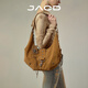 JACD【松松包】復(fù)古慵懶托特包大容量包包女2025款通勤春夏包包斜挎包 烤山核桃-配掛件