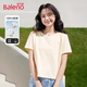 班尼路（Baleno）100%純棉短袖T恤女2025年夏季寬松短款小個子時尚百搭休閑款上衣