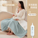 三春電熱毯?jiǎn)稳诵∞k公室電熱護膝毯取暖電暖腿墊蓋腿毯暖腳寶 霧霾藍140*90CM-可拆洗