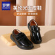 羅蒙男童皮鞋學(xué)生休閑男孩英倫風(fēng)畢業(yè)演出鞋兒童 黑色  31