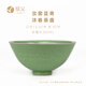 欣義汝窯豆青開(kāi)片茶杯景德鎮(zhèn)手工陶瓷宋式點(diǎn)茶碗綠茶花茶盞大號(hào)抹茶碗 汝窯沐春茶盞 300ml